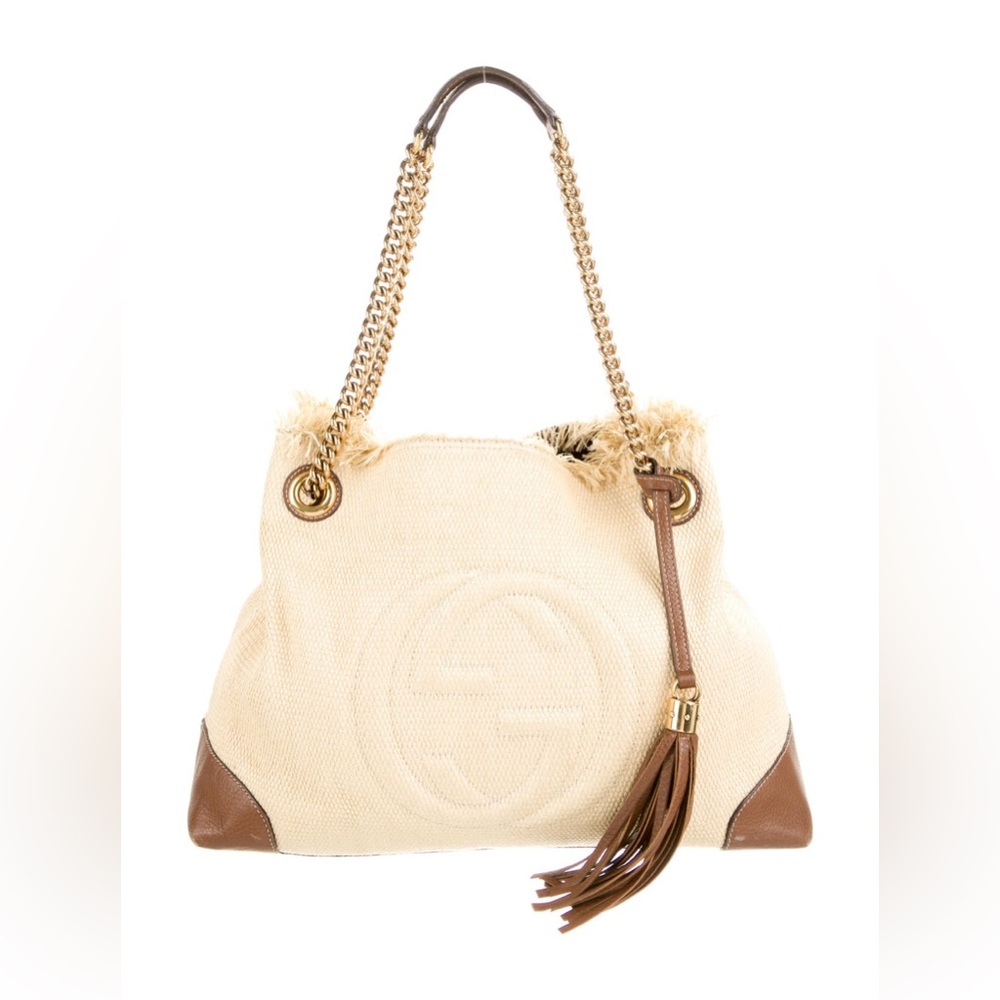 Gucci
Medium Raffia Soho Chain Tote - Picture 2 of 5